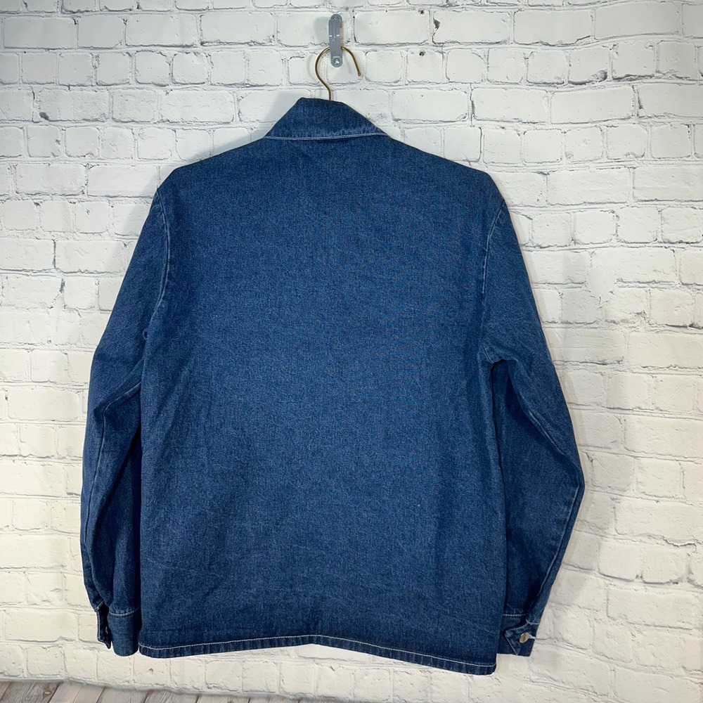 Pointer Brand Mens Denim Chore Coat Jacket Indigo Blue Made in USA LC King Small - Picture 6 of 10
